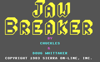 Jaw Breaker Title Screen
